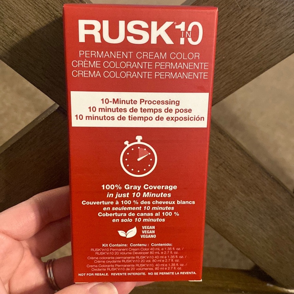 Rusk in 10 Permanent Cream Color Medium Intense Natural Blonde